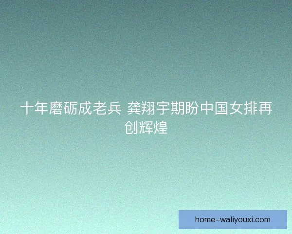 十年磨砺成老兵 龚翔宇期盼中国女排再创辉煌